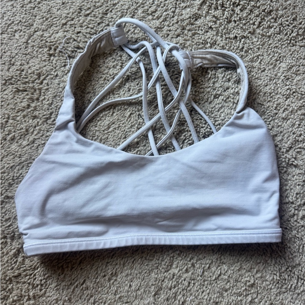 lululemon athletica White Strappy Sports Bra